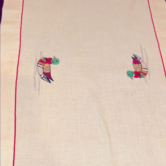 Vintage handmade Canvas Duck Table runner 66x13” - Picture 3 of 9